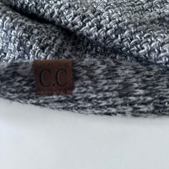 C.C.  Knitted Two Tone Scarf - Picture 5 of 9